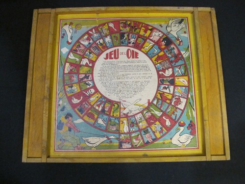 Ancien jeu double face damier - ancien, face: