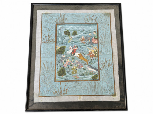 Tableau persan ancienne - , scène