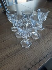 6 verres à liqueur en cristal d'Arques modèle Chaumont