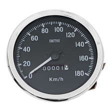 Smiths Chrome Mechanish Light 100mm Compteur de vitesse Tachymètre Indicateur...