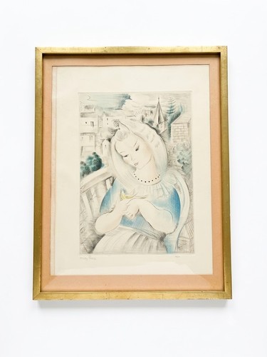 Gravure originale mily possoz - mily,