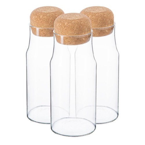 Bouteilles verre rangement - 3x,