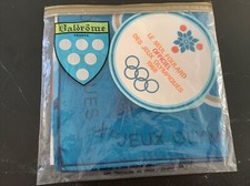 JEUX OLYMPIQUES GRENOBLE 1968 FOULARD OFFICIEL- NEUF SOUS BLISTER