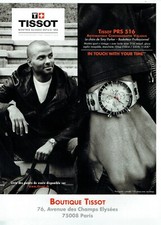 Publicité Advertising 049  2011  la montre Tissot PRS 516 & Tony Parker