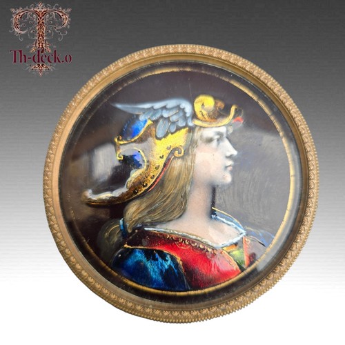 Medaillon miniature email - medaillon,