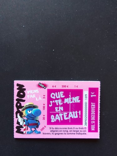 Lot tickets morpion - de,