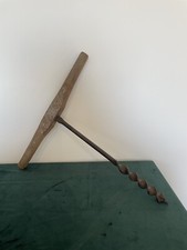 Outil De Charpentier, Tonnelier, Tarière Ancienne 