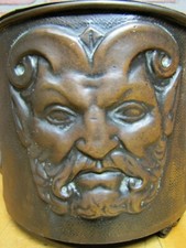 Devils Heads Old Planter Pot