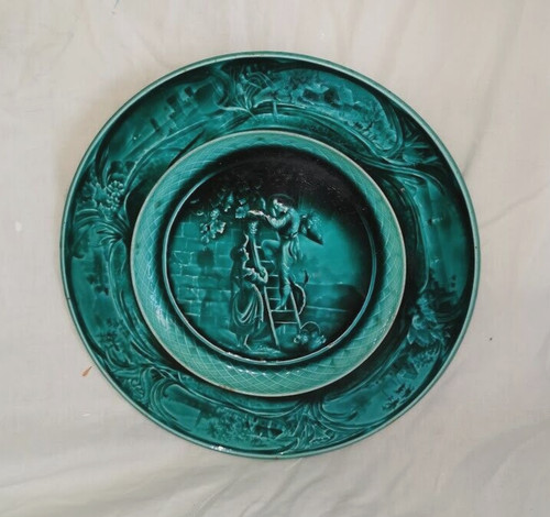 Assiette émail plombifère - à,
