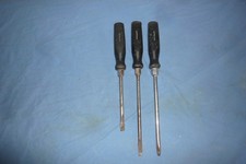 Lot 3 Tournevis Plat A Fente Avec Eccrou 6 Pans Facom Tailles Différentes AGN