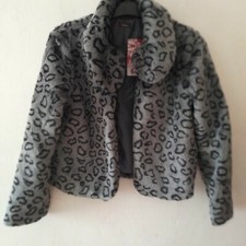 Veste polaire grise impression