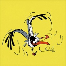 Sérigraphie La Mouette - Gaston Lagaffe de Franquin 20x20 - numéroté 147/2000