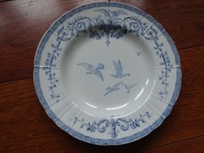 GIEN 19 EME ASSIETTE FAIENCE CREUSE A SOUPE  MODELE MARIE ANTOINETTE
