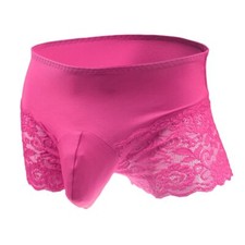 Culotte en dentelle pour hommes Sissy Pouch Sous-vêtements Crossdress Respira...