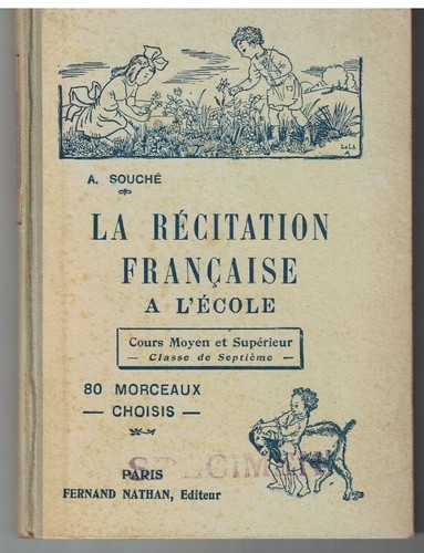 Recitation francaise l - recitation, a