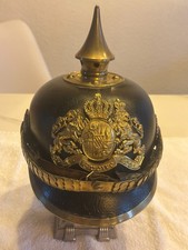 Casque à pointe bavarois M1896 original premier guerre 14 18  R.J.R.1 – WW1