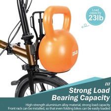 Porte-vélos avant avec espace de chargement amélioré pour vélo de tourisme,