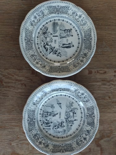 Lot assiettes parlantes - lot,