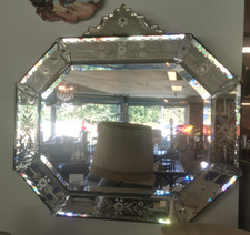 Miroir VENITIEN Decor Floral