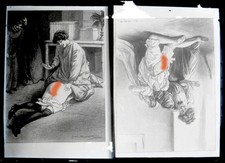 Nu.Nude.Curiosa.Vues Louis Malteste Erotique sur Plaque de verre Négative 13x18.