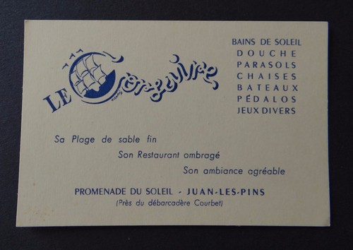 Carte visite corsaire - de,