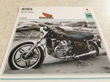 Carte moto Honda CX500 CX 500 Custom 1980 collection atlas motorcycle Japon