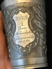 Timbale Trophée Etain