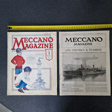 2 MECCANO MAGAZINE OCTOBRE + DECEMBRE  1927 n° 10 et 12 originaux