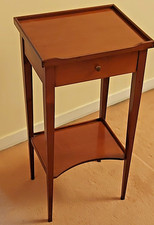 ANCIEN CHEVET_TABLE DE NUIT_TABLE D'APPOINT  BOIS MERISIER _ TIROIR _ TABLETTE