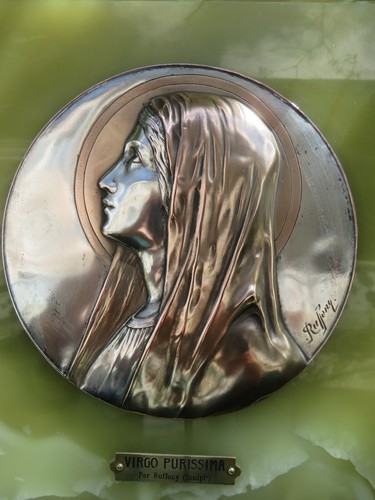 Reliquaire bronze argenté - reliquaire,