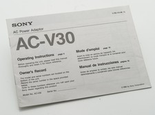 Manuel D'Utilisation Sony