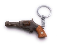 Pistolet revolver arme bois - arme, en