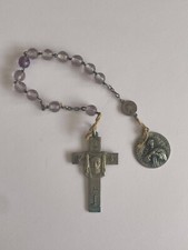 RELIGIOSA ANCIEN CHAPELET DE POCHE ADORATION REPARATRICE PAR PENIN PONCET