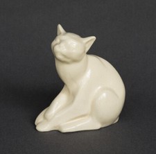 SCULPTURE céramique craquelée CHAT ART DÉCO Charles LEMANCEAU LONGWY