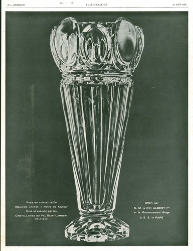 Publicité ancienne vase