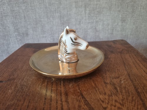 Vide poche vintage doré - doré, tête