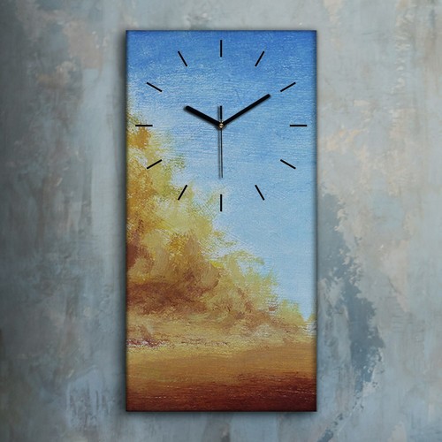 Horloge décorative sur - , toile