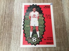 TRES RARE. Michel PLATINI. AS NANCY LORRAINE AGE Agéducatifs 1976/77. No Panini.