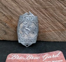 Ancienne Plaque TENDIL Alu Vélo 1940 Old Bike Headbadge