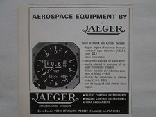 5/1973 PUB JAEGER AERONAUTIQUE AERONAUTICAL SERVO ALTIMETER ALTITUDE ENCODER AD