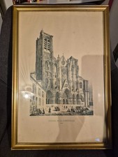Lithographie ancienne Portail