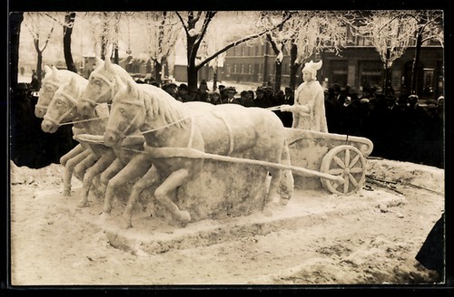 Carte postale plastique glacé