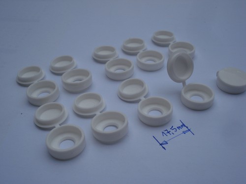 Lot cache vis blanc pvc - 10,