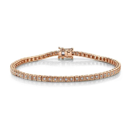 14k rose diamant boite - or,