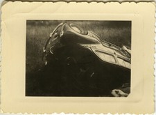 PHOTO ANCIENNE - VINTAGE SNAPSHOT - VOITURE RENAULT 4CV ACCIDENT - CAR CRASH