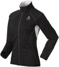 Odlo Mesdames Ski Jacket Muscle, Noir - Blanche-Neige, L