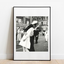 Art Imprimé Vj Day New York 1945 Iconique Photo Image Poster Mural Vintage