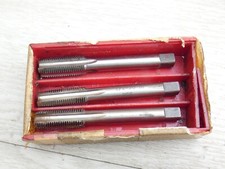 set jeu de 3 taraud à main 4 goujure 1/2" gauche filet par pouce 20  HSS  (n37)