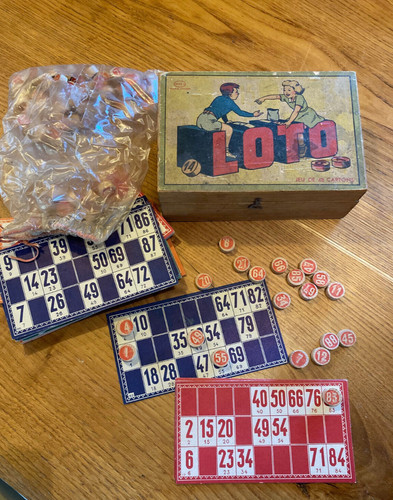 Ancien jeu loto jouet - de, en