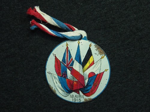 Medaille metal peint - metal,